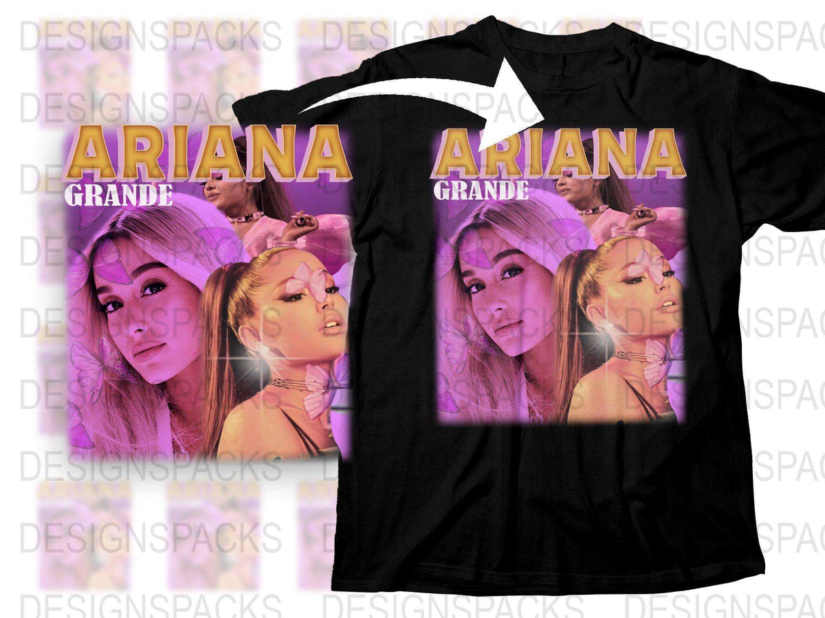 Ariana Grande Fan T-Shirt, Pop Music Idol Graphic Tee, Colorful Celebrity Shirt, Gift for Music Lovers
