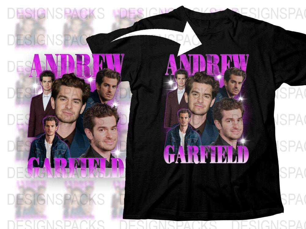 Andrew Garfield Fan T-Shirt, Multiple Poses, Celebrity Actor Graphic Tee, Unique Gift Idea