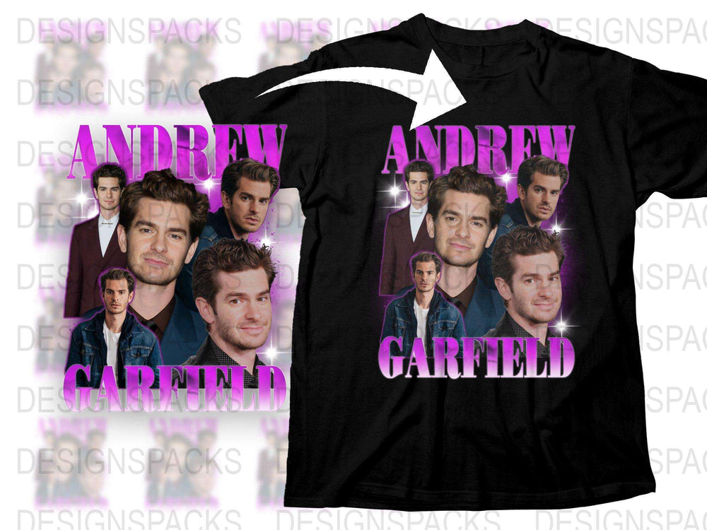 Andrew Garfield Fan T-Shirt, Multiple Poses, Celebrity Actor Graphic Tee, Unique Gift Idea
