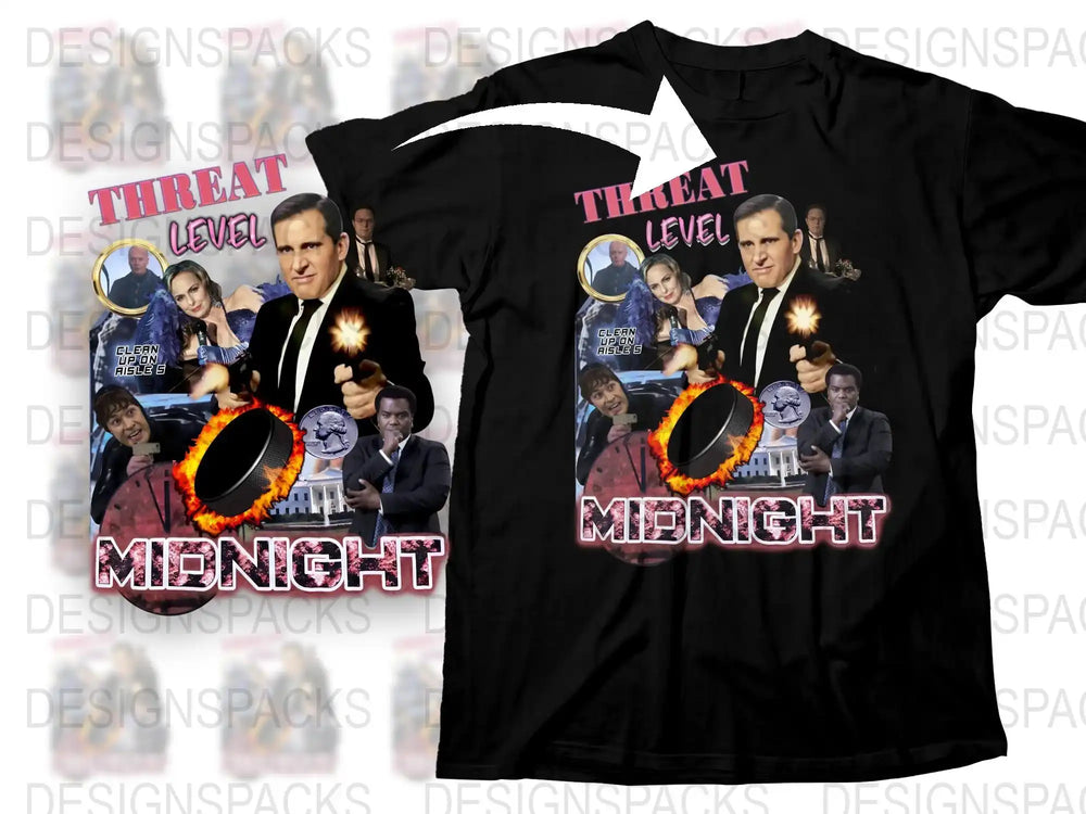 Threat Level Midnight Movie T-Shirt, Funny Office Tee, Michael Scott Graphic Shirt, Unisex Cotton Top