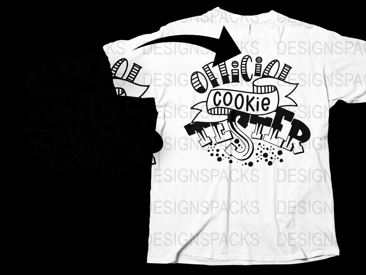 Cookie Monster Graphic T-Shirt, Fun Black and White Cartoon Style Tee, Unisex Casual Wear
