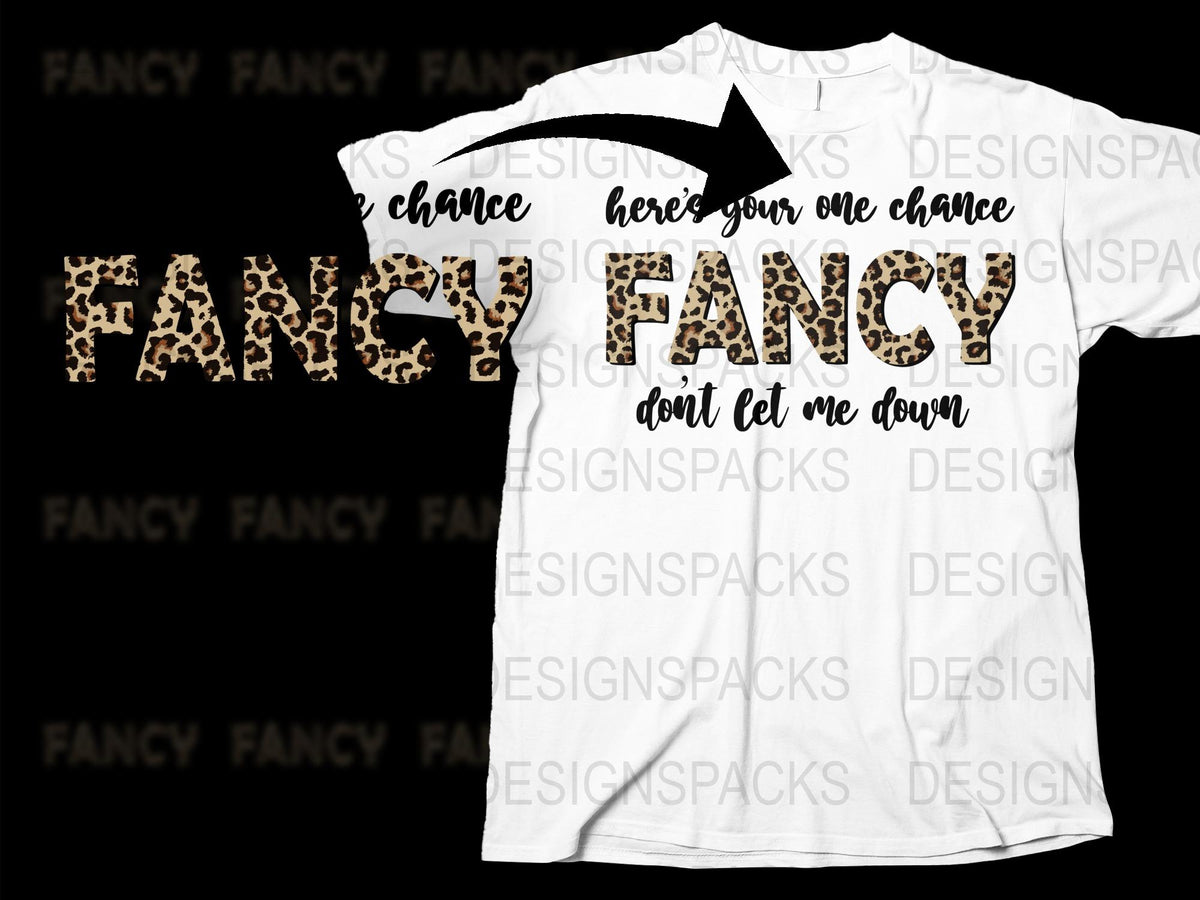 Fancy Leopard Print T-Shirt, Graphic Tee with Lyrics Quote, Unique Gift Idea, Unisex Fashion Top