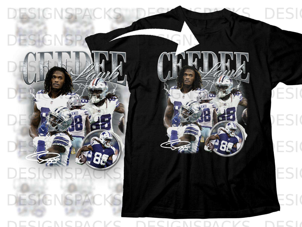 Dallas Cowboys player CeeDee Lamb in uniform with number 88.