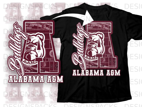 Alabama A&M Bulldogs Graphic T-Shirt Apparel