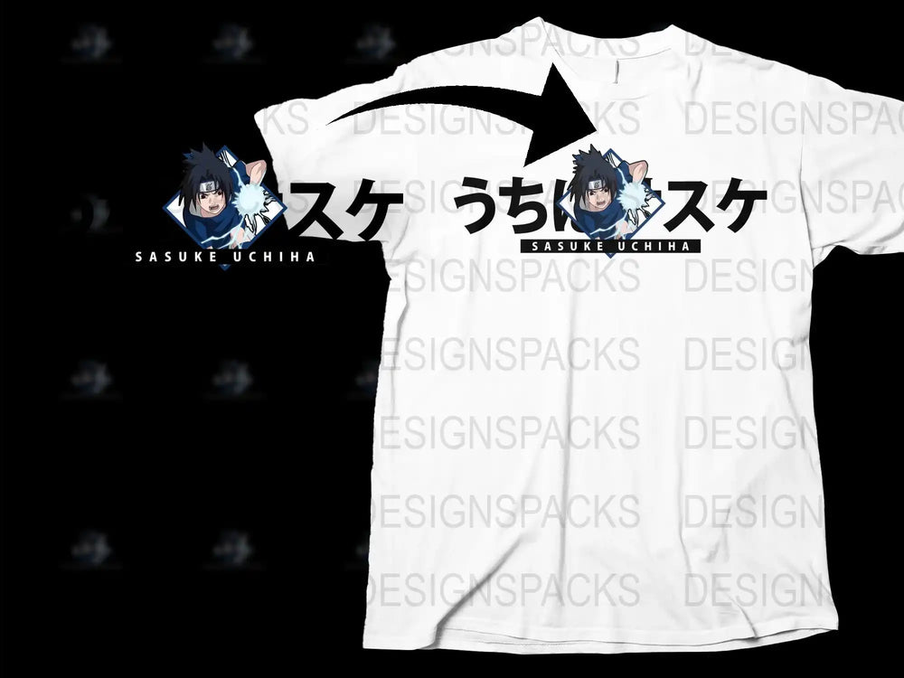 Sasuke Uchiha Anime T-Shirt, Naruto Fan Merch, Unisex Manga Graphic Tee, Cool Gift Idea