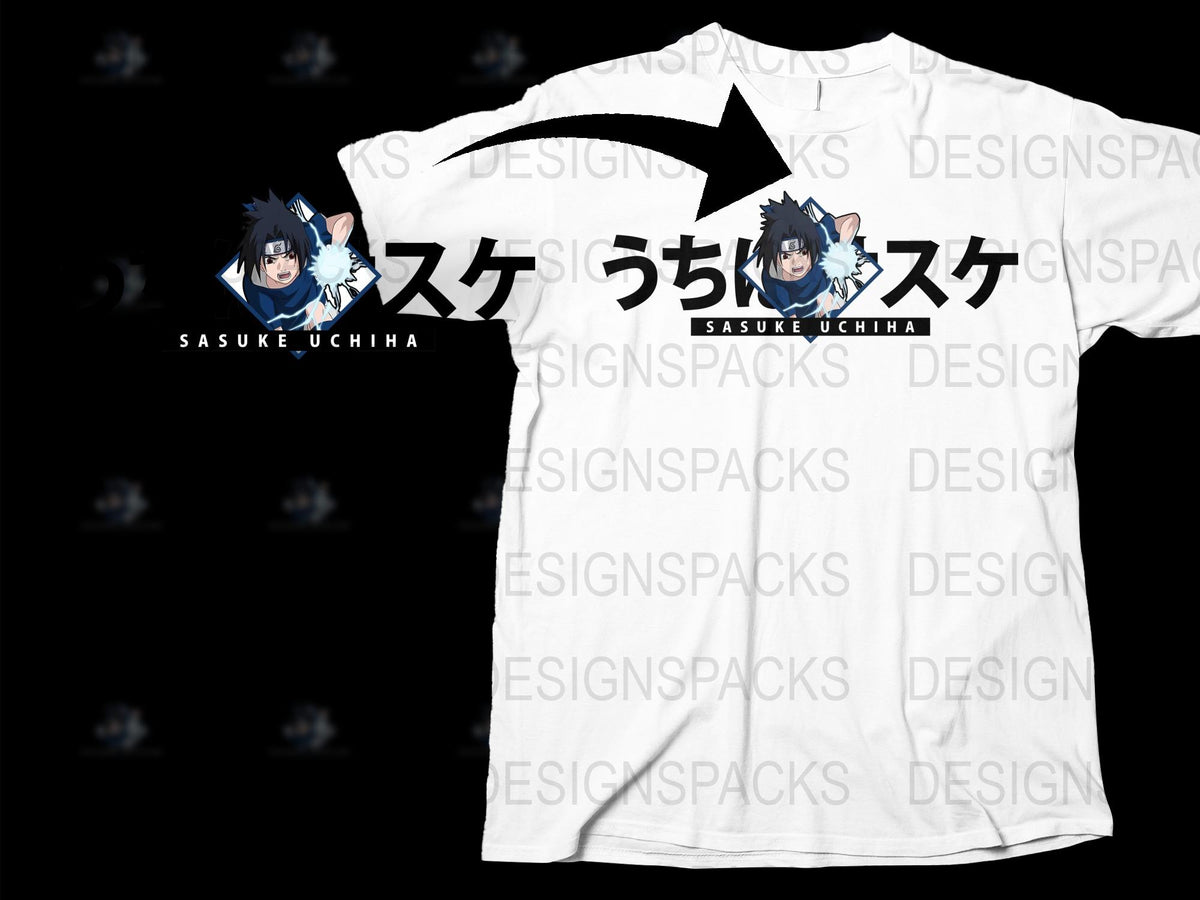 Sasuke Uchiha Anime T-Shirt, Naruto Fan Merch, Unisex Manga Graphic Tee, Cool Gift Idea