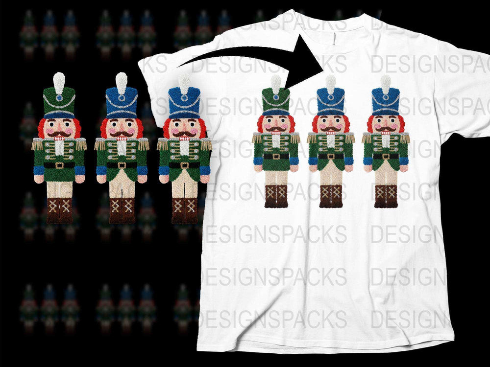 Nutcracker Toy Soldier Graphic Unisex T-Shirt, Christmas Holiday Festive Apparel for All Ages