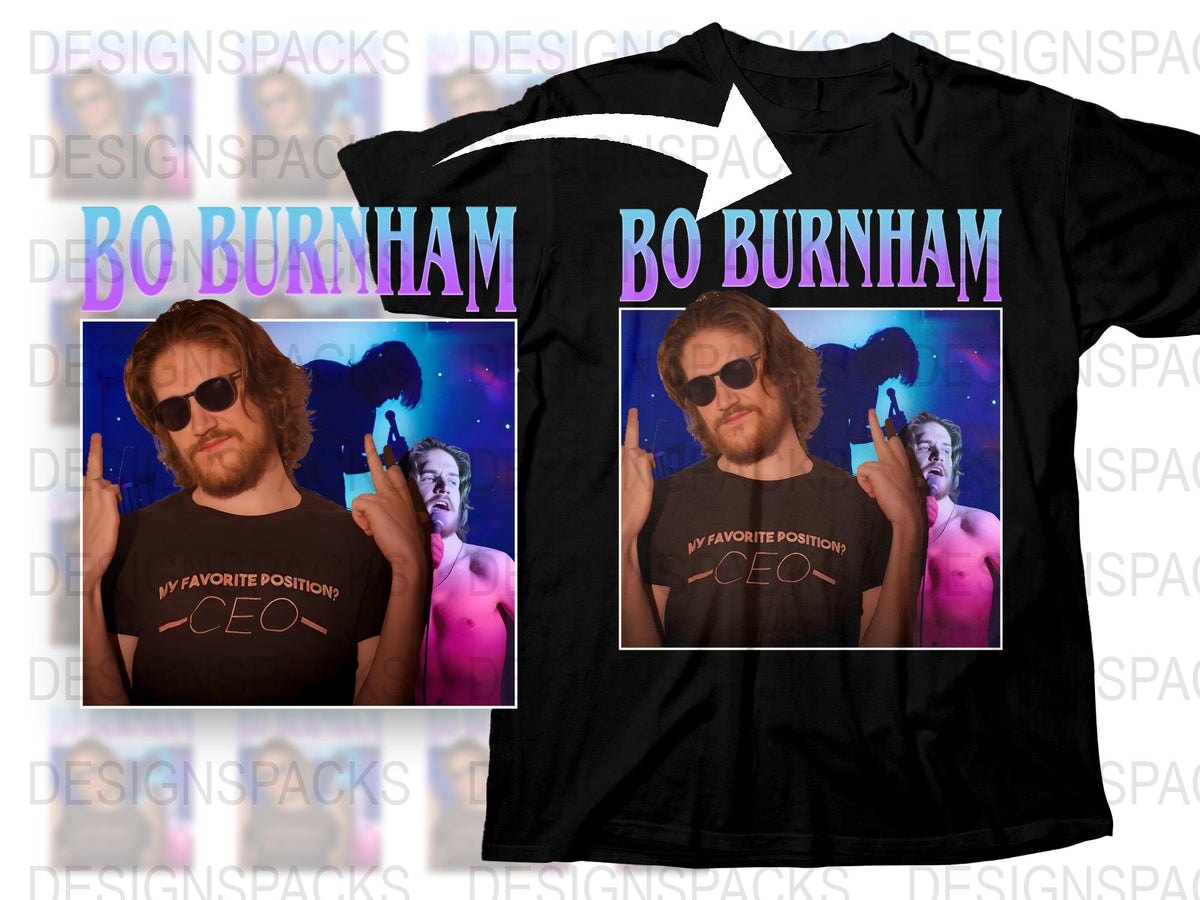 Bo Burnham CEO T-Shirt, Funny Quote Graphic Tee, Pop Culture, Unisex Black Cotton Shirt, Gift for Fans