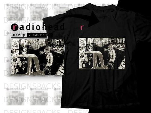 Radiohead 'Creep' EP Art T-Shirt Png Digital Download