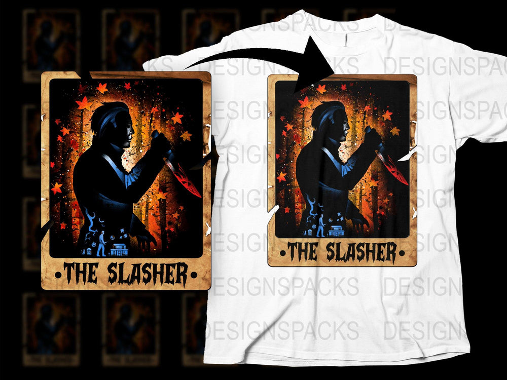 DJ Slasher Horror Movie Themed T-Shirt, Retro Vintage Graphic Tee, Halloween Party Fashion, Unisex Clothing