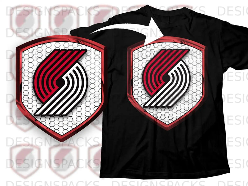 Graphic Tee with Sports Team Logo T-Shirt Design