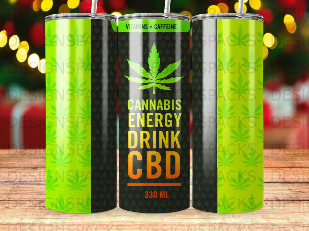 Cannabis Energy Drink CBD Tumbler Vitamins Caffeine 330 ML product type
