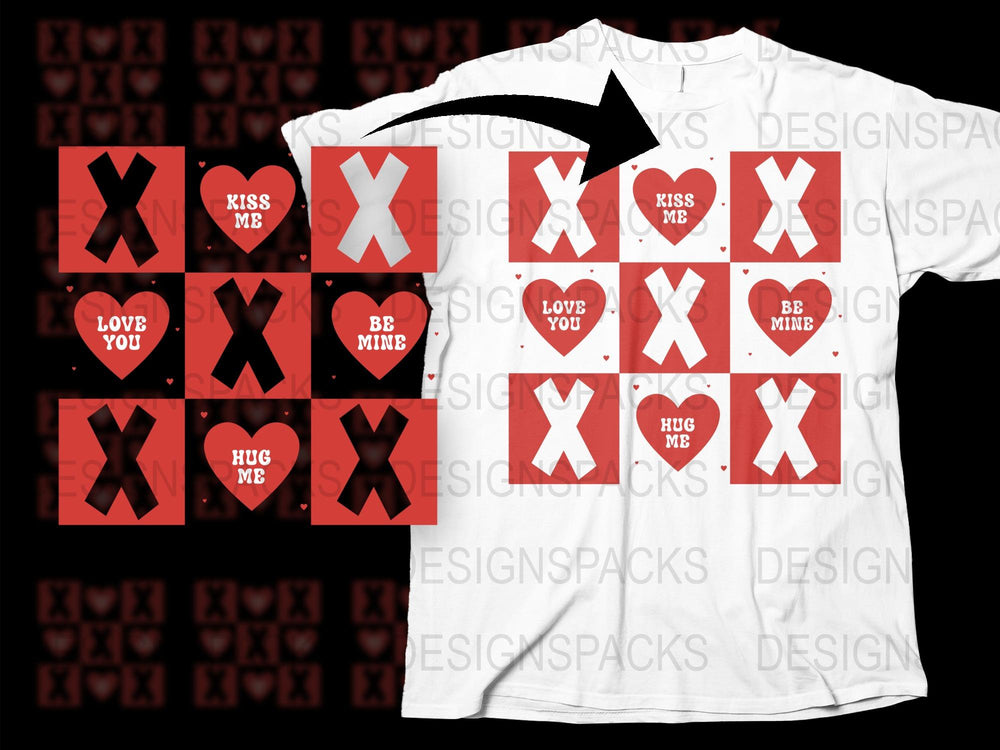 Valentine's Day T-Shirt, Love You Be Mine Hug Me Kiss Me, Red and White Graphic Tee, Unisex Cotton Shirt, Gift for Him and Her
