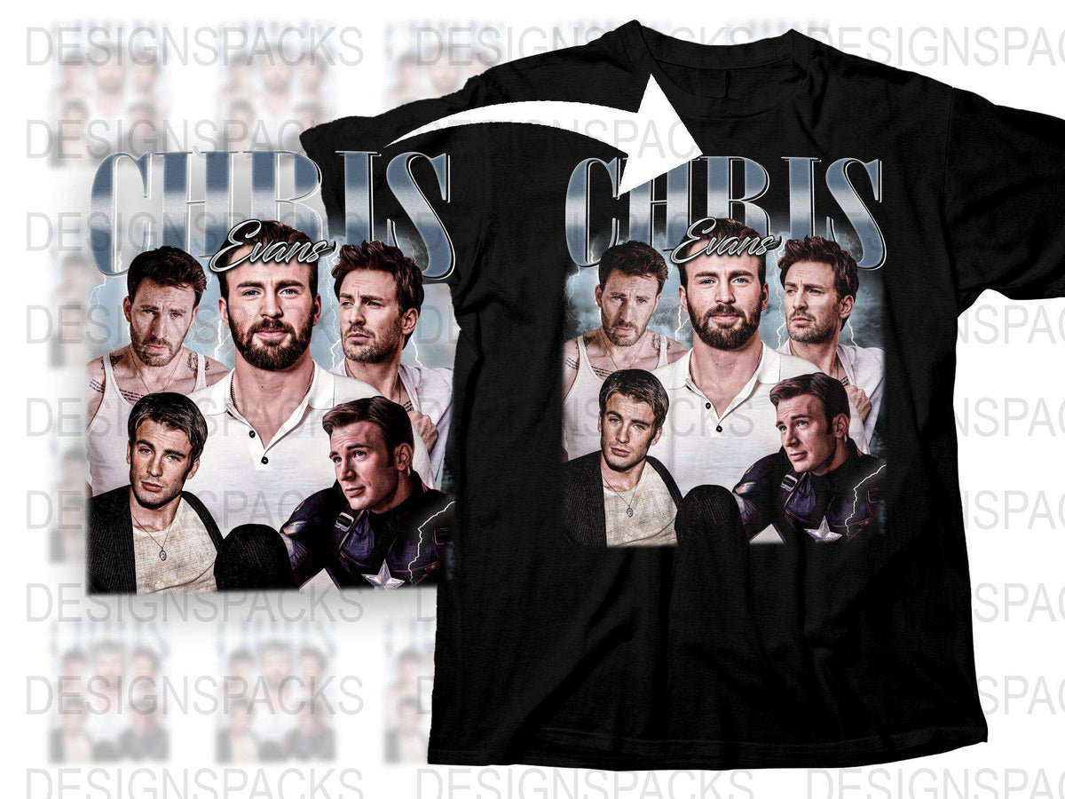 Men's Graphic T-Shirt with Multiple Portrait Prints, Casual Black Tee, Stylish Modern Apparel