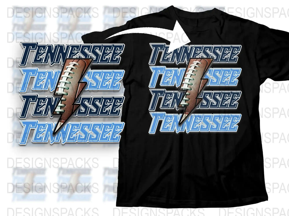 Tennessee Football T-Shirt, Vintage Sports Tee, Graphic Unisex Shirt, Football Fan Gift, Athletic Apparel