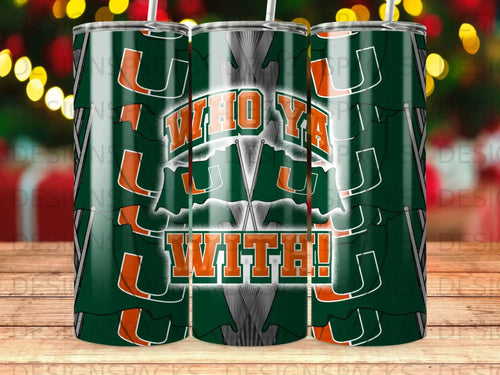 Green tumbler with 