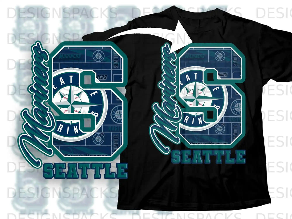 Seattle Mariners 6-Digit Design Seattle product