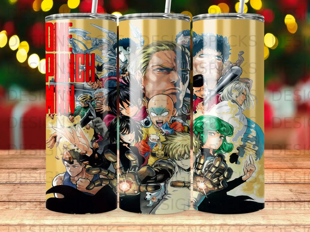 ONE PUNCH MAN Action Packed Anime Manga Characters Tumbler product type