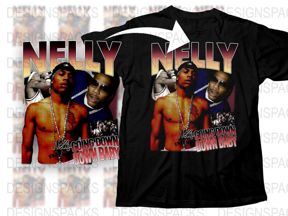 Nelly Graphic T-Shirt, Vintage Hip Hop Tee, Urban Music Artist Shirt, 2000s Retro Fashion, Unisex Clothing