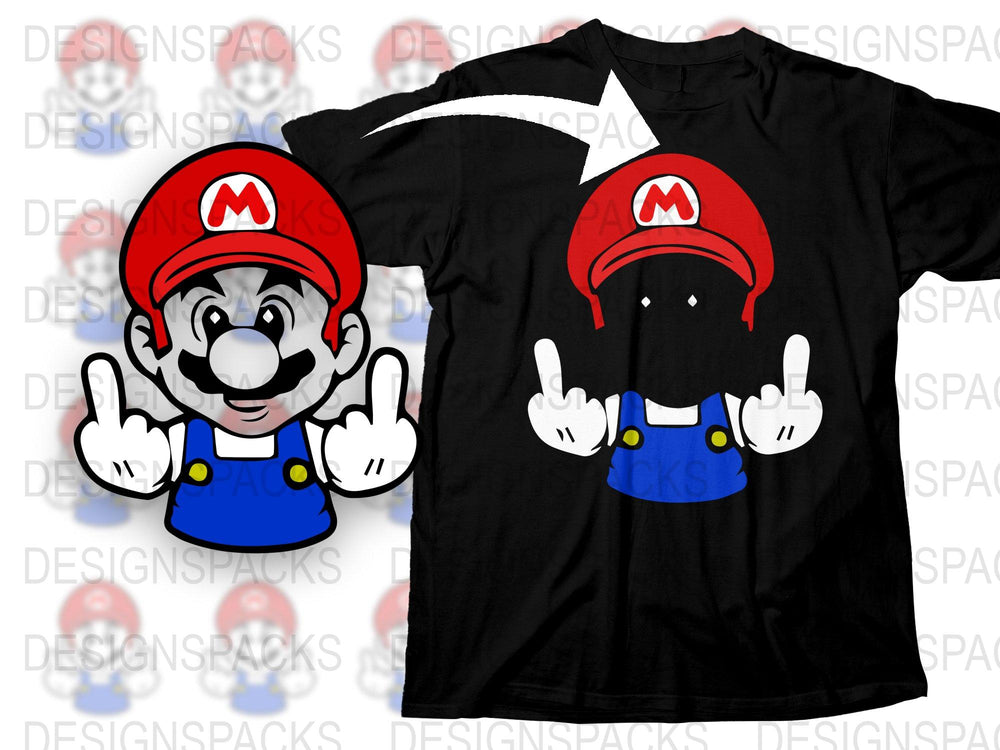 Nintendo Fan T-Shirt, Super Mario Cartoon Graphic Tee, Funny Gamer Shirt, Unisex Adult Clothing