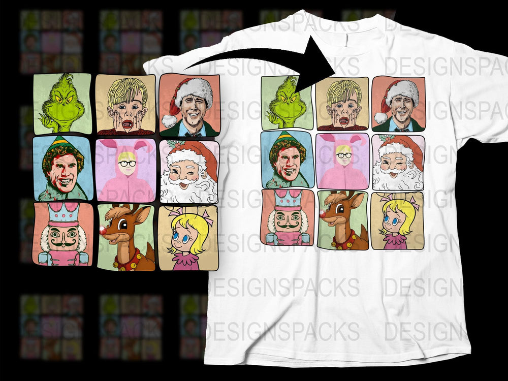 Pop Art Inspired Celebrity Caricature T-Shirt, Colorful Graphic Tee, Unisex Fashion Top