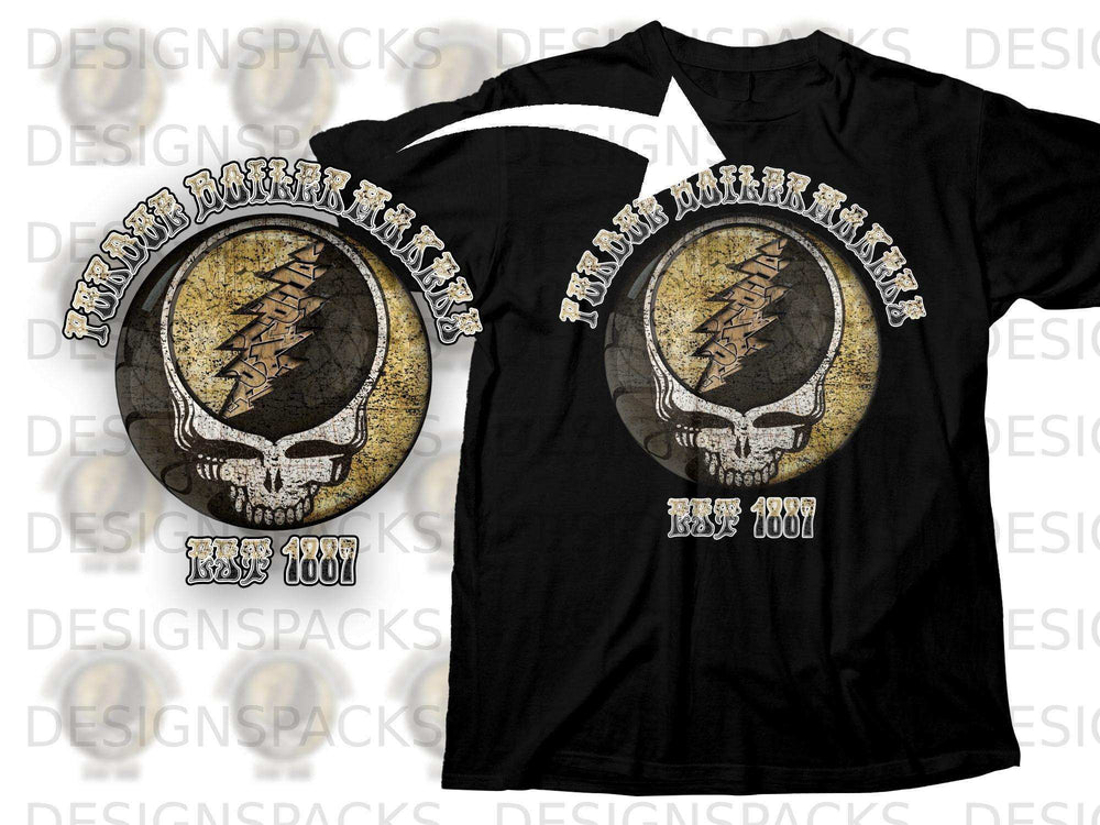 Vintage Skull Design Purdhoe Boiler Makers EST 1887 Shirt