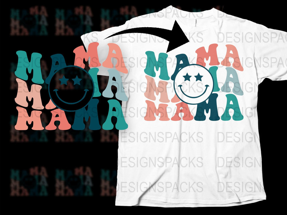 Colorful Mama Mola T-Shirt, Unique Mother's Day Gift, Stylish Mom Typography Tee