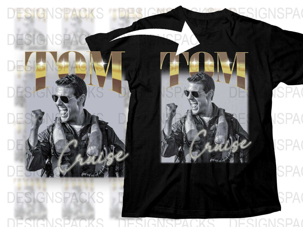 Tom Cruise Graphic Tee, Vintage Movie Star T-Shirt, Retro Actor Fan Apparel, Unisex Cotton Shirt