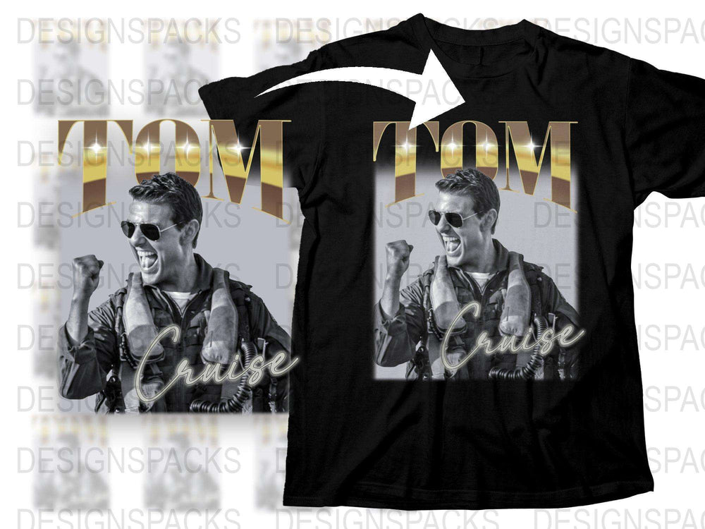Tom Cruise Graphic Tee, Vintage Movie Star T-Shirt, Retro Actor Fan Apparel, Unisex Cotton Shirt