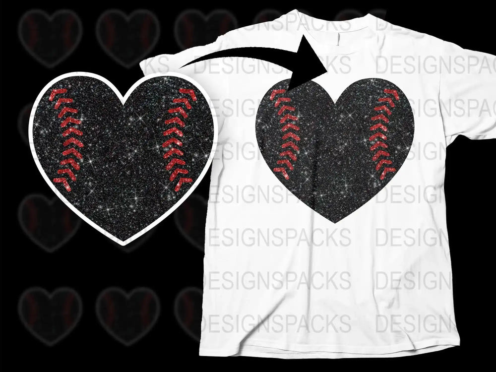 Baseball Heart T-Shirt, Sports Love Graphic Tee, Unisex Casual Sports Apparel, Unique Gift Idea