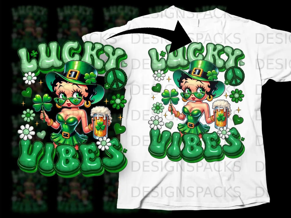 LUCKY VIBES St Patricks Green Shamrocks Beer product type