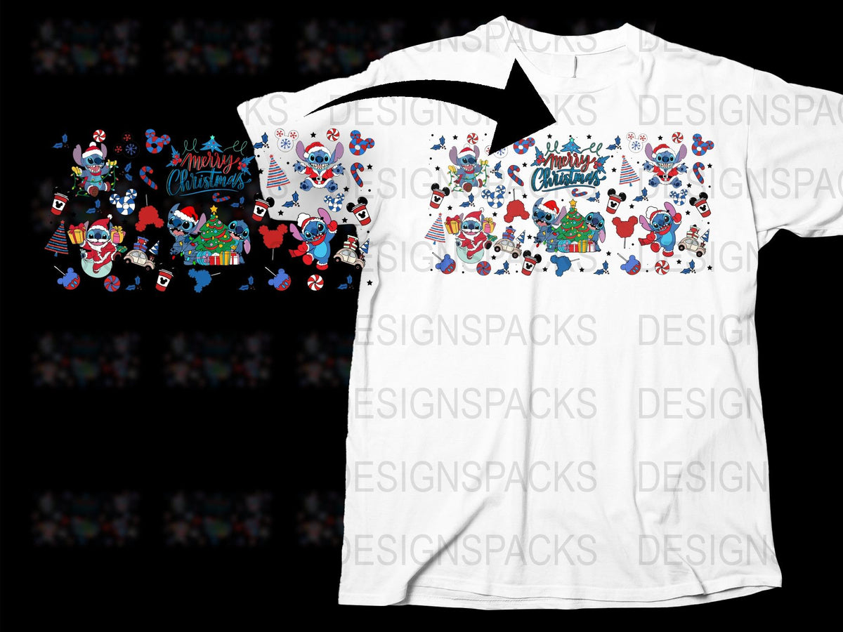 Disney Christmas T-Shirt, Mickey Mouse Holiday Tee, Family Matching Shirts, Festive Winter Apparel, Cute Cartoon Clothing