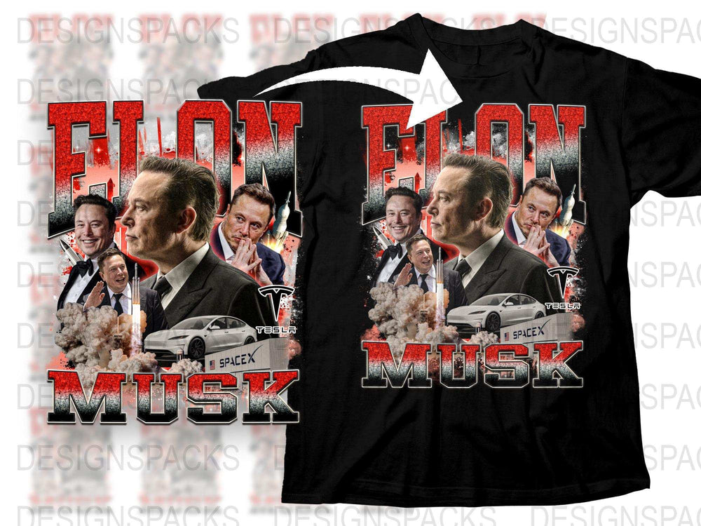 Elon Musk Themed T-Shirt, SpaceX Tesla Fan Merchandise, Graphic Tee for Tech Enthusiasts
