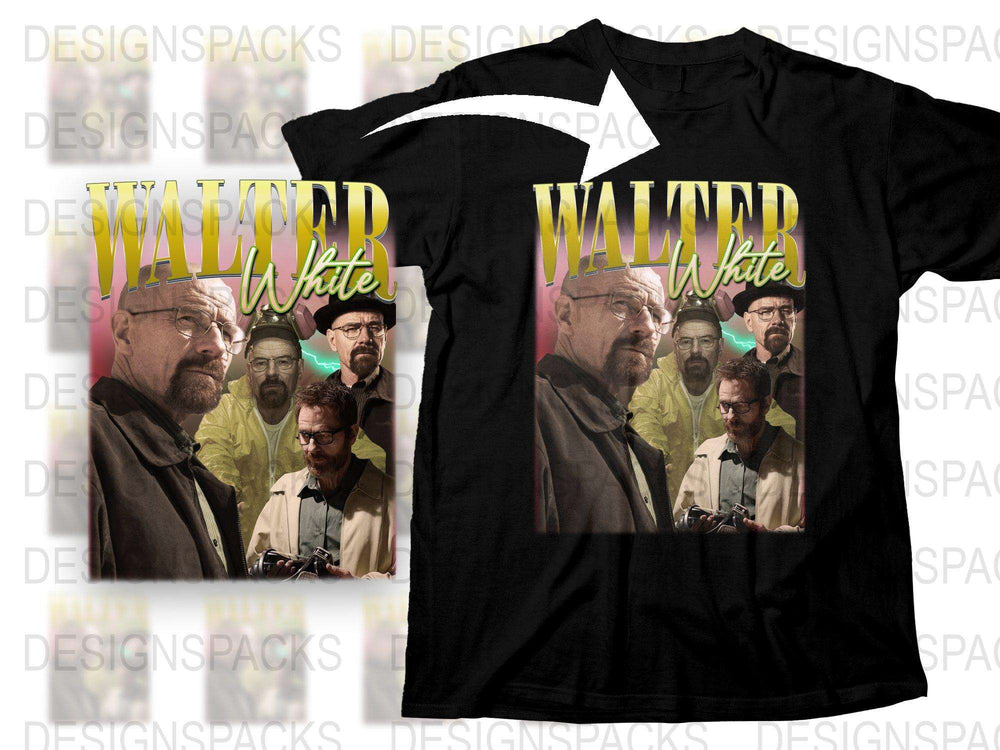 Breaking Bad Walter White T-Shirt, Heisenberg Graphic Tee, TV Show Fan Gift, Multiple Sizes Available