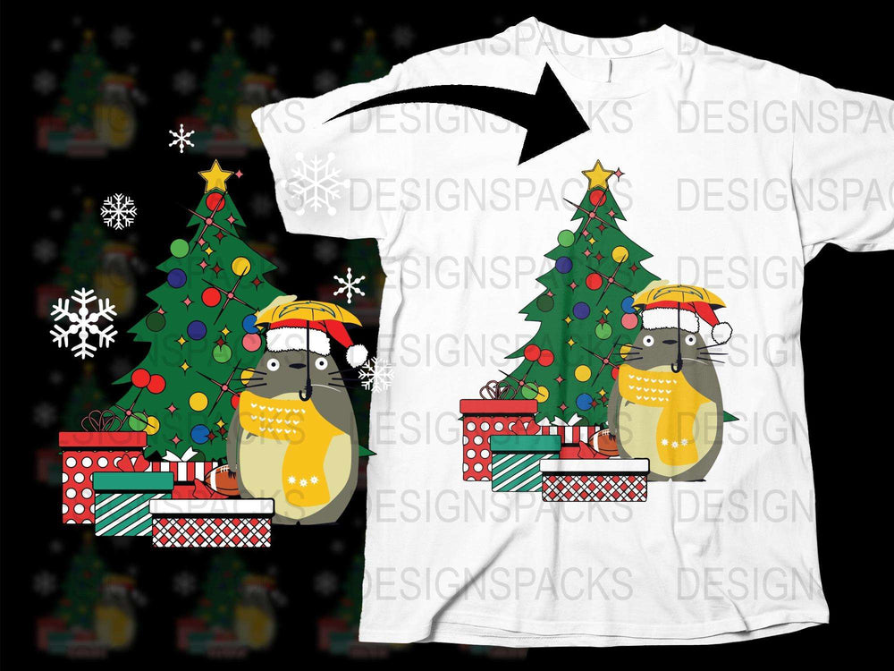 Cute Penguin Christmas Tree Holiday T-Shirt, Festive Winter Apparel, Unisex Adult and Kids Sizes, Graphic Tee