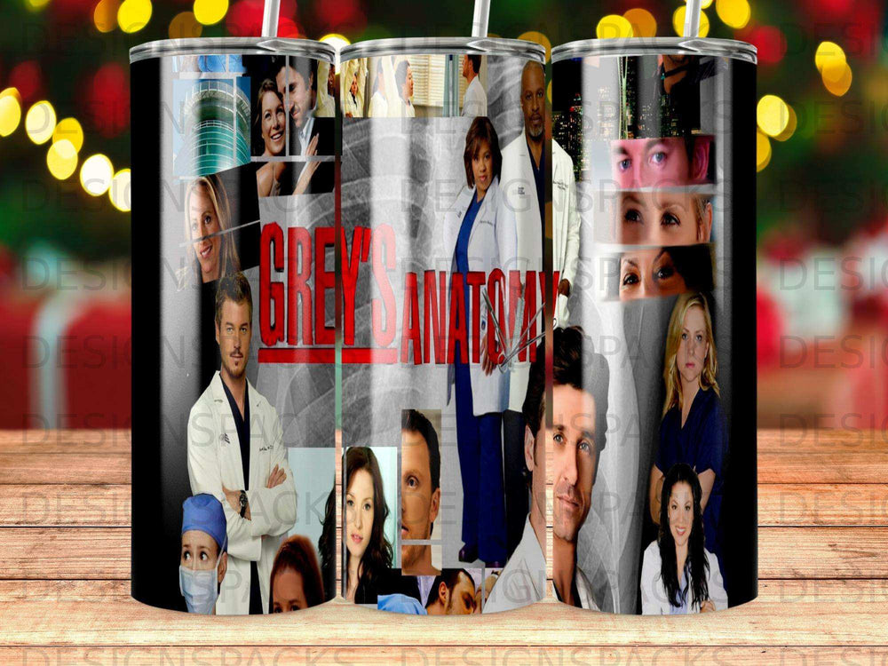 Collage of Grey's Anatomy characters with the show's logo.