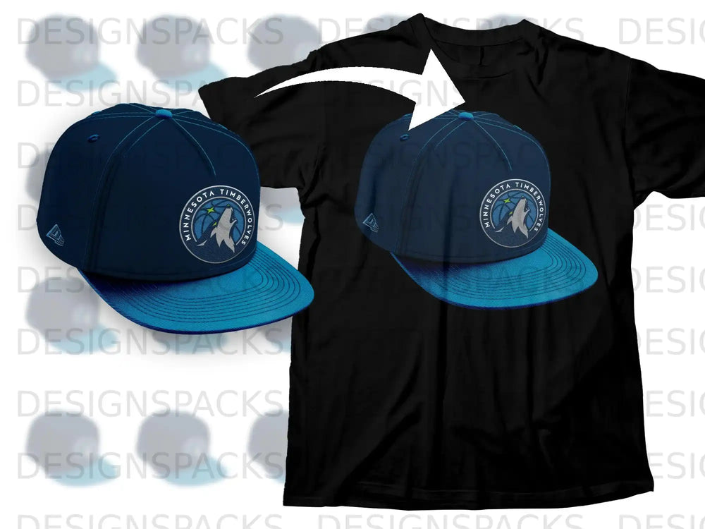 Minnesota Timberwolves Baseball Cap and T-Shirt Combo