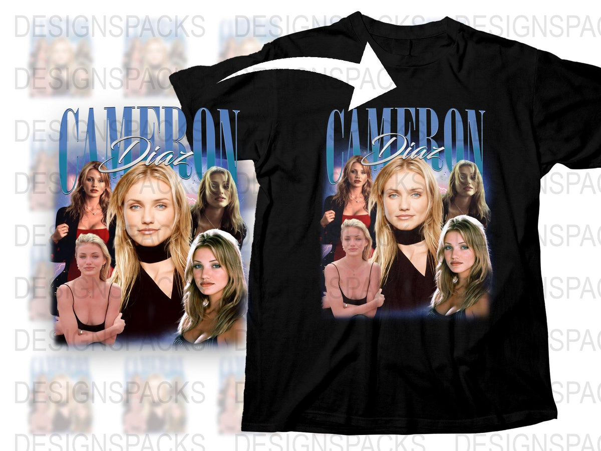 Celebrity Inspired Graphic T-Shirt, Fashionable Photo Collage Tee, Casual Wear, Trendy Top for All Occasions