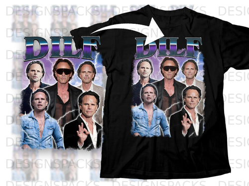 Black t-shirt with the word 
