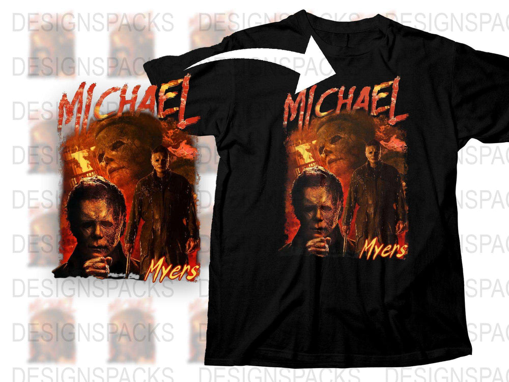 Michael Myers Halloween Horror Movie Graphic T-Shirt, Unisex Black Tee, Fan Gift Idea