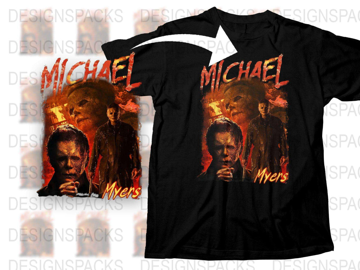 Michael Myers Halloween Horror Movie Graphic T-Shirt, Unisex Black Tee, Fan Gift Idea