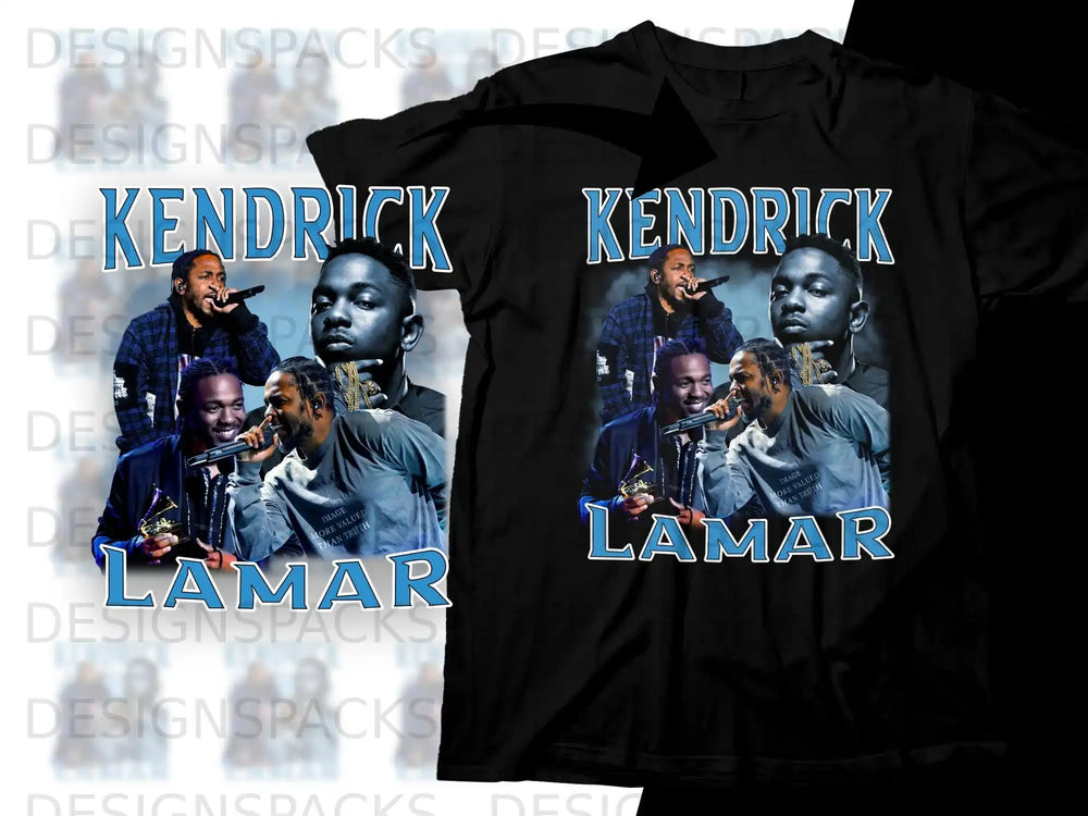 Kendrick Lamar wearing a crown, holding awards, with text "image more valued than truth".