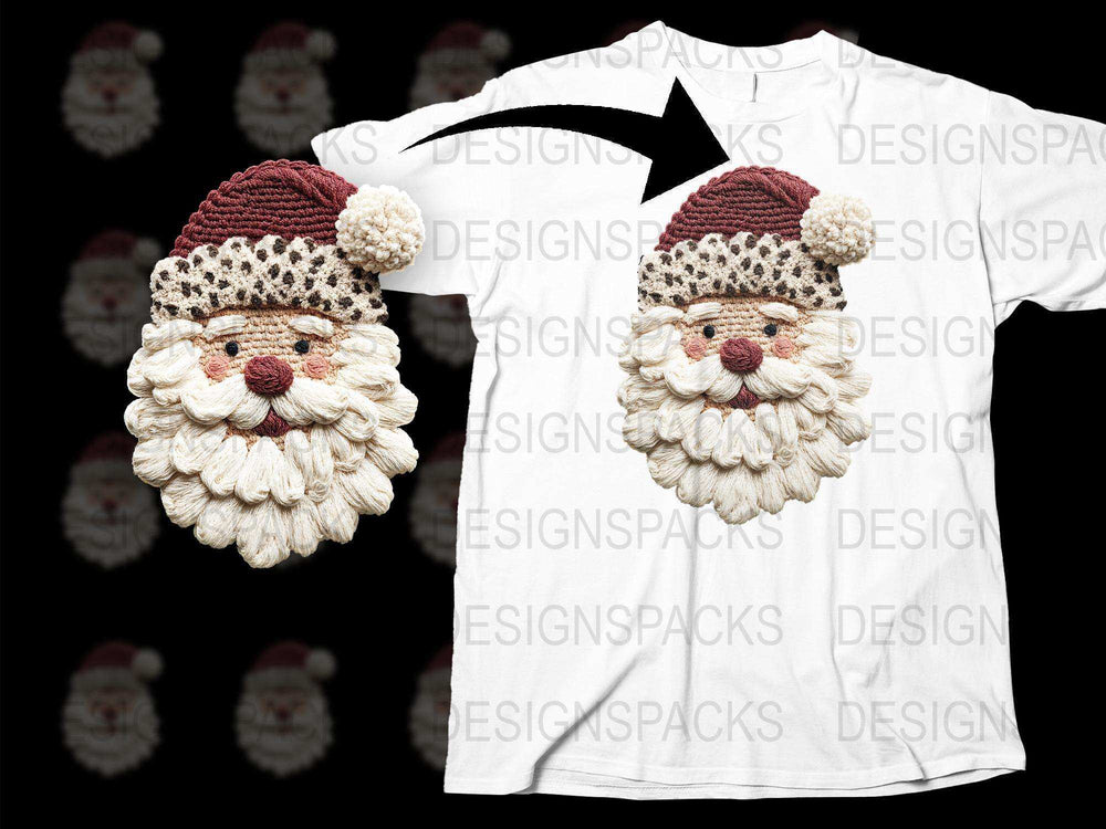 Christmas Santa Claus T-Shirt, Festive Holiday Graphic Tee, Unisex Winter Apparel, Gift Idea