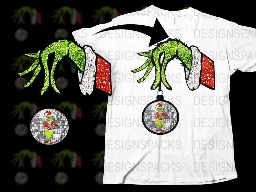 Unique Christmas Claw T-Shirt, Monster Holiday Graphic Tee, Festive Party Wear, Unisex Gift Idea