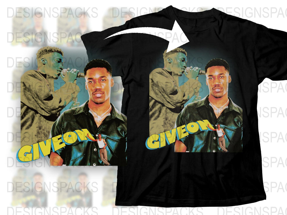 Giveon Graphic T-Shirt, Vintage Style Tee, Pop Culture Merchandise, Music Fan Gift, Unisex Black Shirt