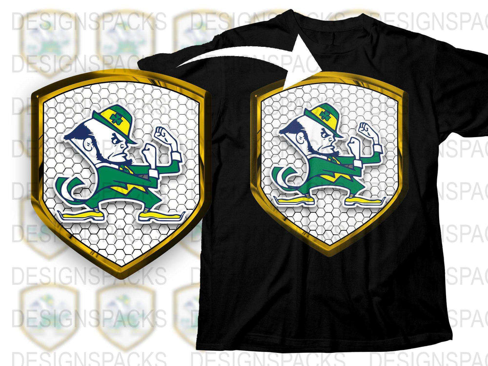 Vintage Notre Dame Football Mascot T-Shirt, Retro Fighting Irish Tee, Unique Sports Apparel, Gift for Fans