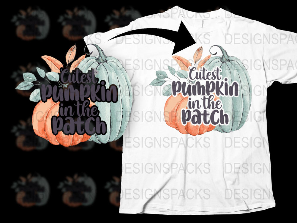 Cute Pumpkin in the Patch T-Shirt, Fall Seasonal Graphic Tee, Thanksgiving Outfit
