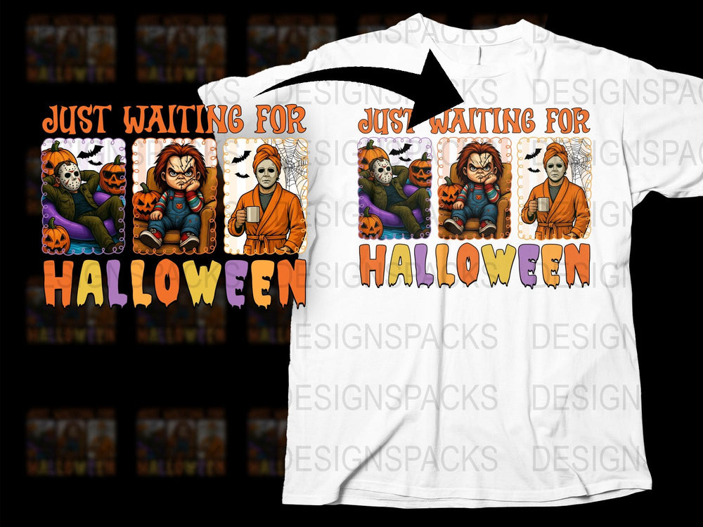 Halloween T-Shirt Vintage Cartoon Skeleton Pumpkin Cat Graphic Tee Unisex Fall Fashion