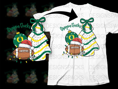 Christmas Football T-Shirt, Festive Holiday Sports Tee, Santa Hat and Lights Graphic Shirt