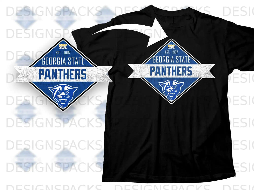 Georgia State Panthers Est 1907 Graphic T-Shirt